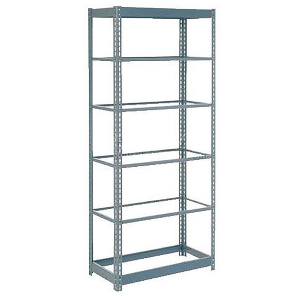 Heavy Duty Shelving 48W x 18D x 84H With 6 Shelves, No Deck, Gray
